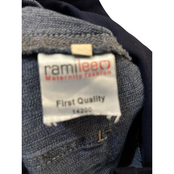 Vintage Ramilee Maternity Cargo Jeans Size 3 M/L 10/12? Stretch Denim Blue Used - Picture 13 of 16